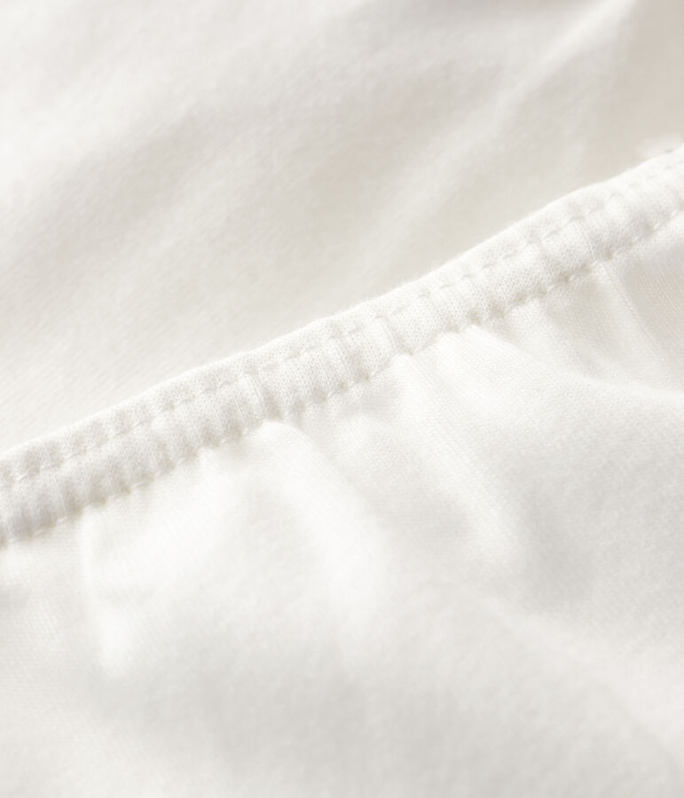 Girls' White Organic Cotton Hipsters - 2-Pack multicolor