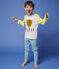Boys' Leopard Print Cotton Pyjamas SUNNY yellow/MULTICO white