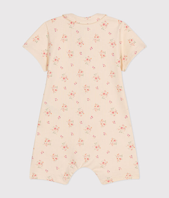 Babies' Lightweight Jersey Playsuit AVALANCHE white/MULTICO