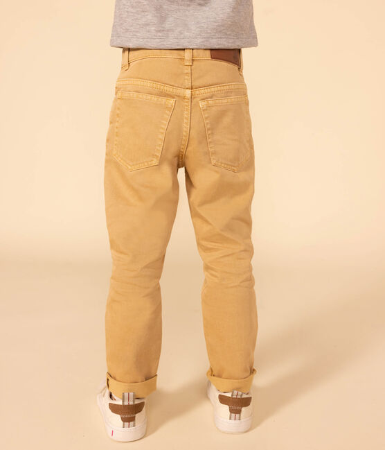 Boys' denim trousers TOURONE beige