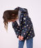 Children's heart print raincoat blue/multicolor