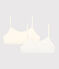 Girls' Spotted Cotton and Elastane Bralettes - 2-Pack variante 1