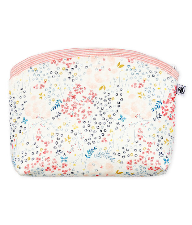Rib Knit Clutch Bag white/pink/multicolor