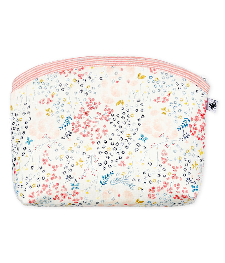 Rib Knit Clutch Bag white/pink/multicolor