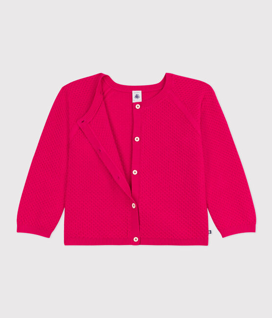 Girls' Cotton Cardigan DELHI pink