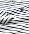 Boys' Striped Long-Sleeved Cotton Polo Shirt white/blue