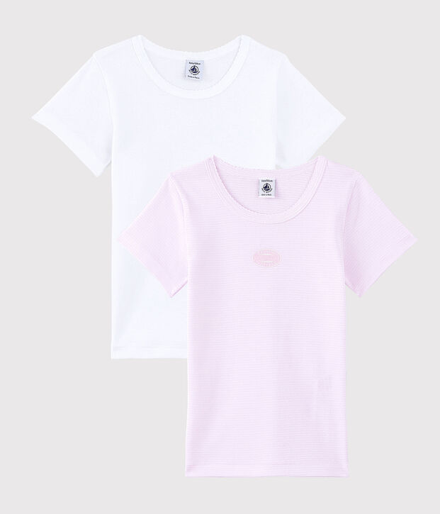 Girls' Organic Cotton T-Shirts - 2-Pack multicolor