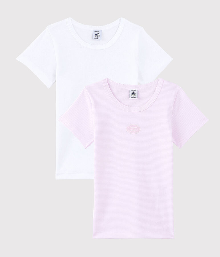 Girls' Organic Cotton T-Shirts - 2-Pack multicolor