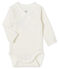 Newborn Babies' Long-Sleeved Bodysuit MARSHMALLOW white/CHARME pink