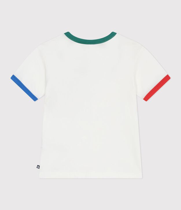 Children's short-sleeved cotton T-shirt white