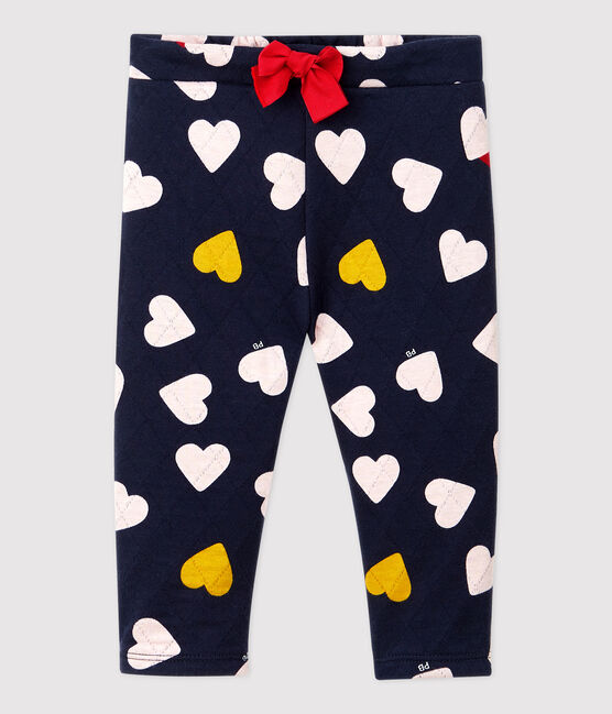 Babies' Quilted Trousers SMOKING blue/MULTICO white