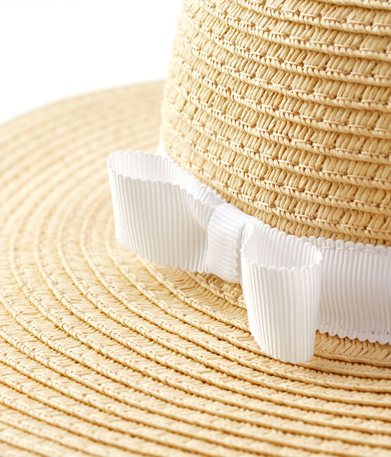 Baby Girls' Straw Hat NATUREL pink