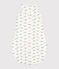 Babies' 2 TOG dinosaur patterned cotton sleeping bag MARSHMALLOW white/MULTICO white