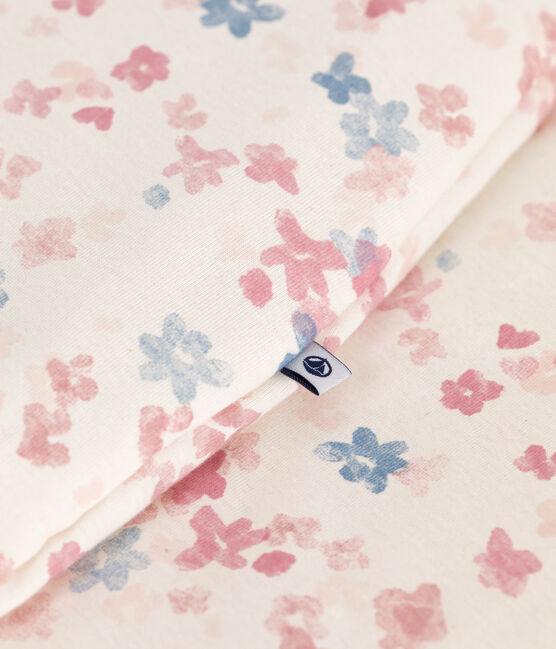 Babies' 2 TOG floral-print cotton sleeping bag MILK /MULTICO