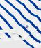 Babies' stripy cotton body with a polo shirt collar MILK blue/OLYMPIC