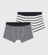 Boys' Stripy Boxer Shorts - 2-Pack
