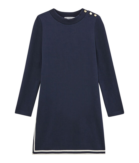 women's straight cut dress SMOKING blue