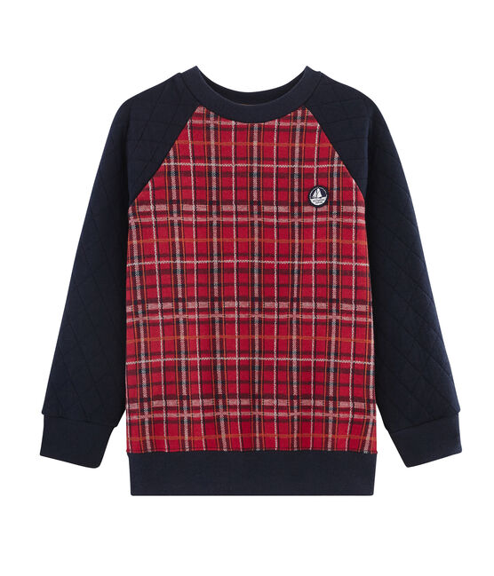 Boy's Sweatshirt TERKUIT red/SMOKING blue/BELUGA