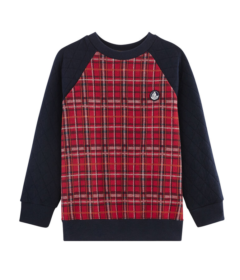 Boy's Sweatshirt red/blue/grey