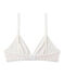 Girl's triangular print bra LAIT white/MULTICO white
