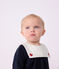 Babies' short plain cotton playsuit with a collar SOIR