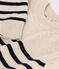 Women's' Woollen Breton Pullover AVALANCHE white/SMOKING blue