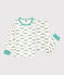 Children's crocodile print fleece pyjamas MILK /MULTICO