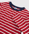 Women's iconic round neck T-shirt TERKUIT red/MARSHMALLOW white