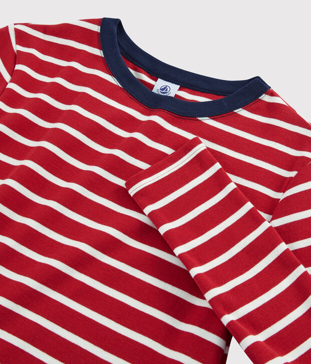 Women's iconic round neck T-shirt red/white