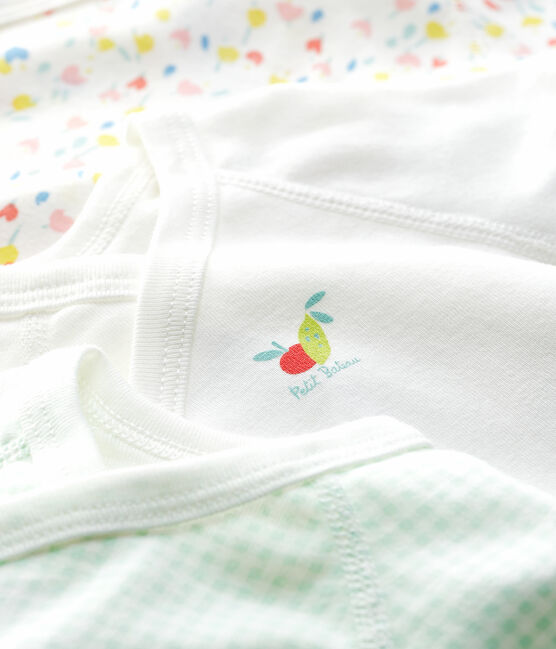 Babies' Short-Sleeved Wrapover Organic Cotton Bodysuits - 3-Pack variante 1