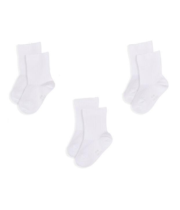 Baby Boys' Socks - 3-Piece Set white