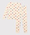 Women's Heart-pattern Cotton Pyjamas AVALANCHE white/MULTICO