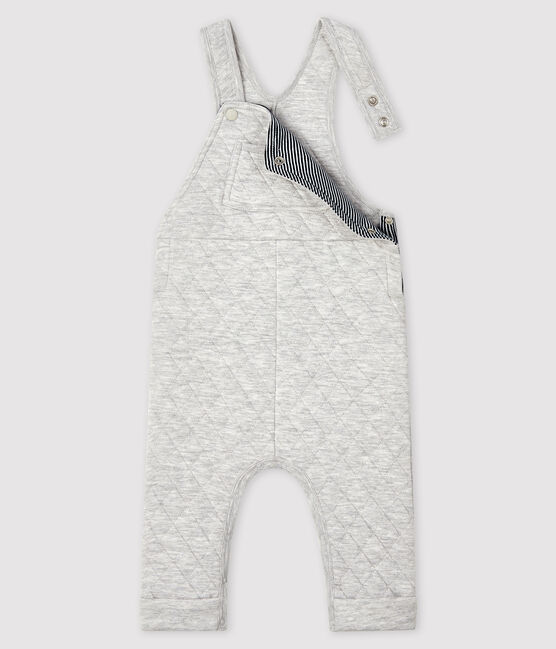 Baby boy's long dungarees BELUGA CHINE grey