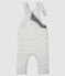 Baby boy's long dungarees BELUGA CHINE grey