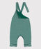 Babies' Pinstriped Long Tube Knit Dungarees EVERGREEN /FUMEE