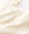 Women's wool and cotton blend tank top MARSHMALLOW white