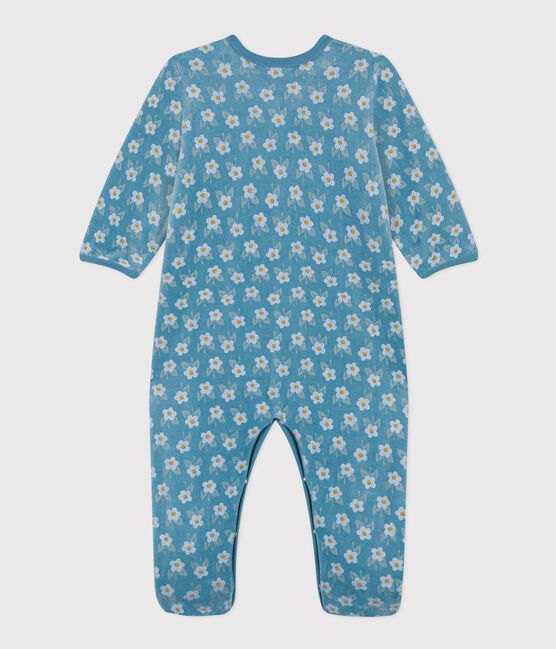 Babies' Floral Velour Pyjamas POLOCHON /MULTICO
