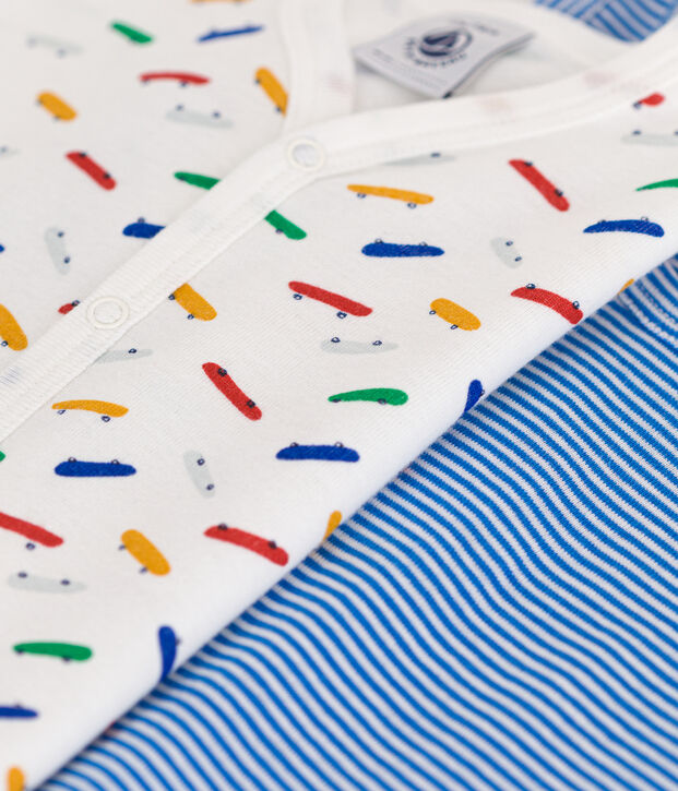 Babies' Cotton Playsuits - 2-Pack multicolor