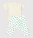 Babies' Organic Fleece Plant Print Clothing - 2-Piece Set