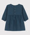 Babies' Long-Sleeved Cotton Gauze Dress DUCKY