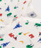 Babies' Paris Print Cotton Pyjamas MARSHMALLOW white/MULTICO white