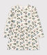 Girls' Long-Sleeved Floral Tube Knit Dress