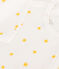 Babies' Cotton Pyjamas MARSHMALLOW white/ORGE