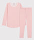 Girls' Snowflake Wool/Cotton Jacquard Pyjamas