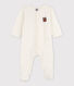 Babies' Fox Patterned Velour Sleepsuit