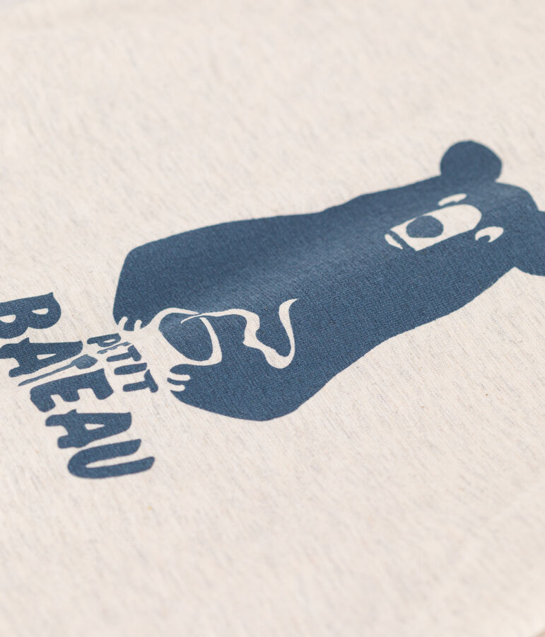 Babies' Long-Sleeved Jersey T-Shirt beige