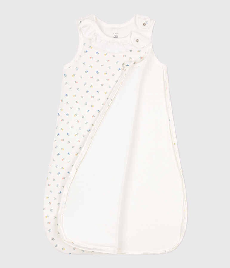 Floral cotton TOG 2-rated sleeping bag white/multicolor