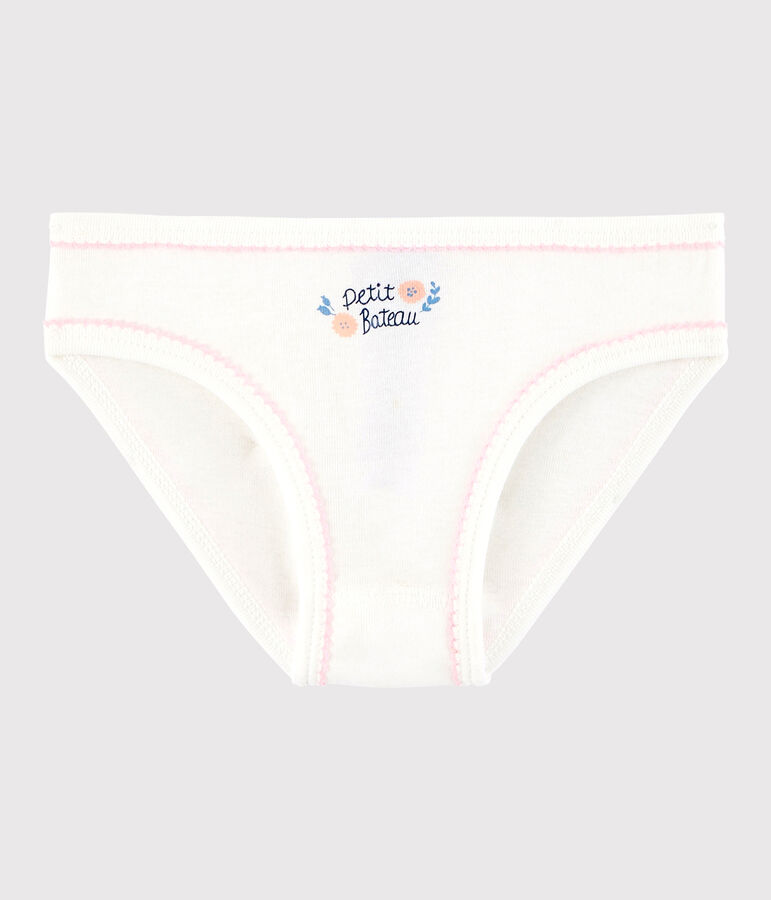 Girls' Cotton Knickers white