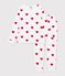 Children's cotton Pyjamas with heart print white/red