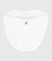 Newborn's printed cotton bib MARSHMALLOW blue/GOMME white